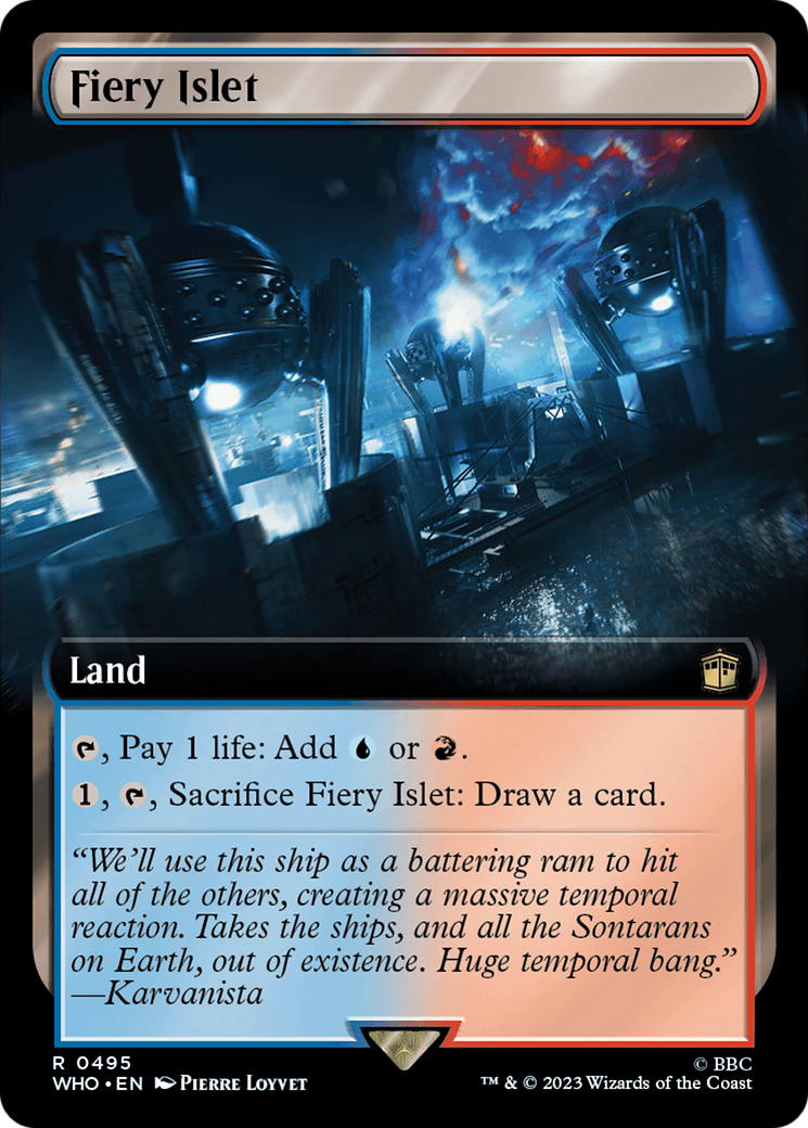 Fiery Islet (Extended Art) (WHO-495) - Doctor Who: (Extended Art) Foil