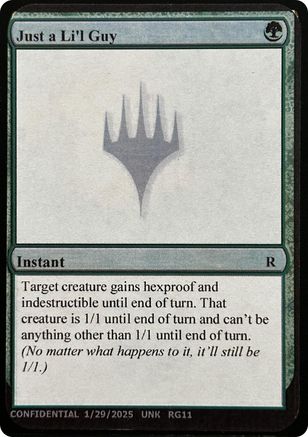 Just a Li'l Guy (-) - Un-Known Event Playtest Cards