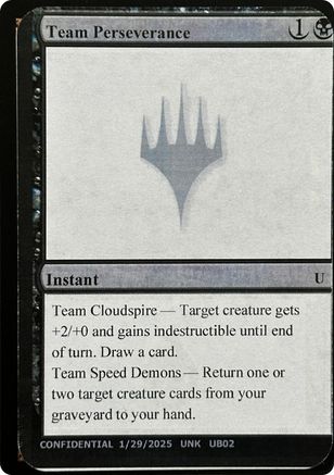 Team Perseverance (-) - Un-Known Event Playtest Cards