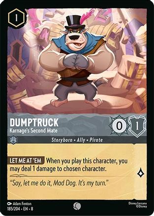 Dumptruck - Karnage's Second Mate (185/204) - Reign of Jafar Cold Foil