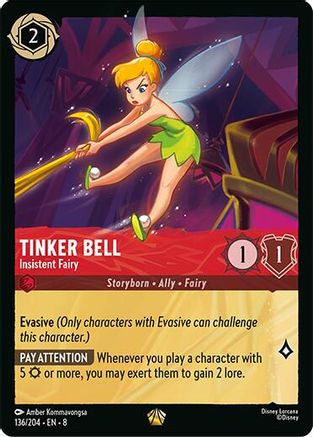 Tinker Bell - Insistent Fairy (136/204) - Reign of Jafar Cold Foil