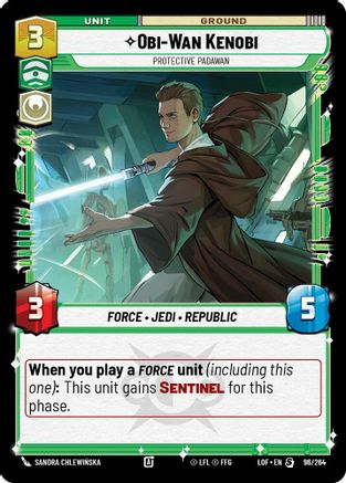 Obi-Wan Kenobi - Protective Padawan (096/264) - Legends of the Force