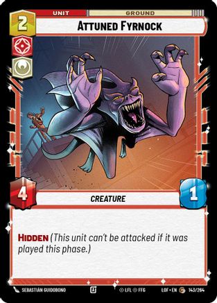 Attuned Fyrnock (143/264) - Legends of the Force