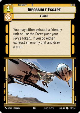 Impossible Escape (218/264) - Legends of the Force