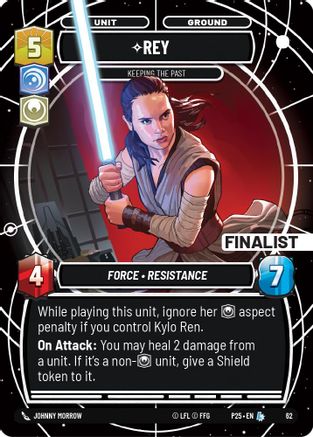 Rey - Keeping the Past (Finalist) (62) - Organized Play Promos Foil
