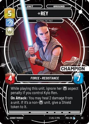 Rey - Keeping the Past (Champion) (63) - Organized Play Promos Foil