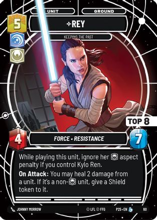 Rey - Keeping the Past (Top 8) (60) - Organized Play Promos Foil