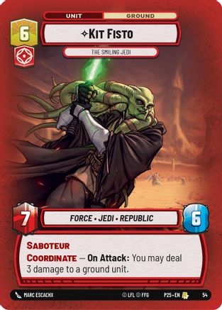 Kit Fisto - The Smiling Jedi (54) - Organized Play Promos Foil