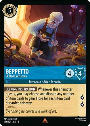 Geppetto - Skilled Craftsman (174/204) - Reign of Jafar Cold Foil