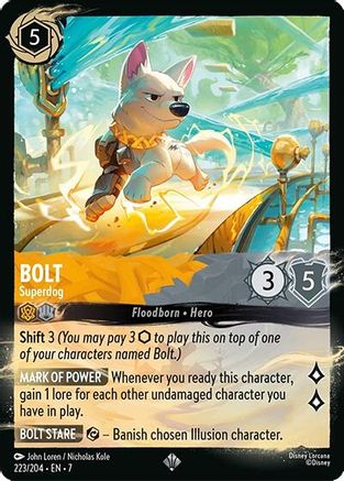 Bolt - Superdog (223/204) (223/204) - Illumineers Quest Palace Heist Cold Foil