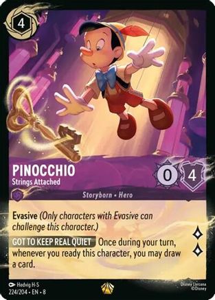 Pinocchio - Strings Attached (224/204) (224/204) - Illumineers Quest Palace Heist Cold Foil