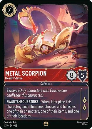 Metal Scorpion - Deadly Statue (1/35) - Illumineers Quest Palace Heist