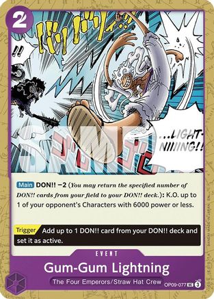 Gum-Gum Lightning (Reprint) [Starter Deck: Purple/Black Monkey.D.Luffy]