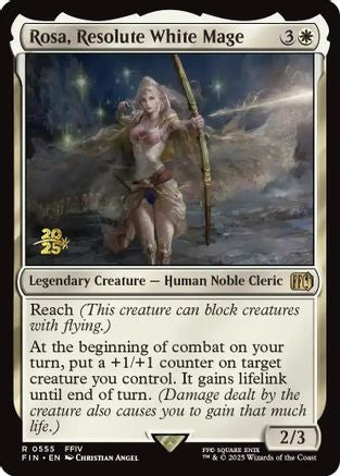 Rosa, Resolute White Mage (PRE-555) - Prerelease Cards Foil