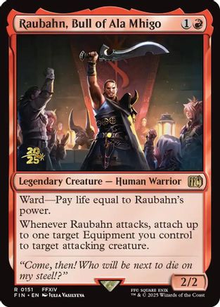 Raubahn, Bull of Ala Mhigo (PRE-151) - Prerelease Cards Foil