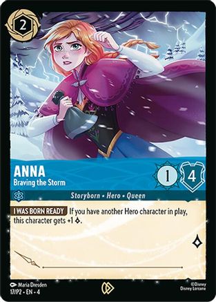 Anna - Braving the Storm (17) - Disney Lorcana Promo Cards