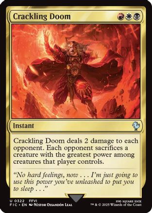 Crackling Doom (Surge Foil) (FIC-322) - Commander: FINAL FANTASY Foil