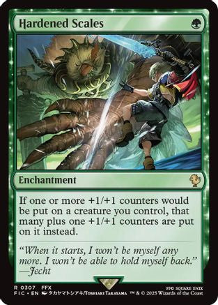 Hardened Scales (Surge Foil) (FIC-307) - Commander: FINAL FANTASY Foil