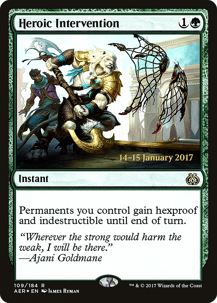 Heroic Intervention (AER) (PRE-109) - Aether Revolt Promos Foil