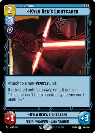 Kylo Ren's Lightsaber (040/264) - Legends of the Force
