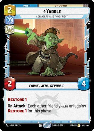 Yaddle - A Chance To Make Things Right (045/264) - Legends of the Force