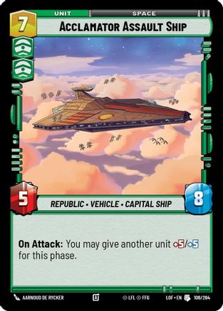 Acclamator Assault Ship (106/264) - Legends of the Force