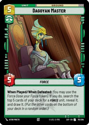 Dagoyan Master (115/264) - Legends of the Force