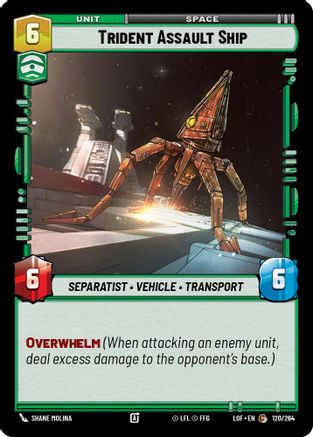 Trident Assault Ship (120/264) - Legends of the Force