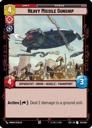 Heavy Missile Gunship (134/264) - Legends of the Force