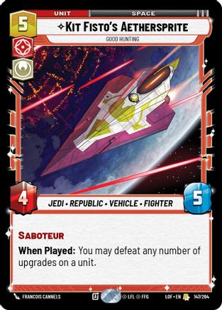 Kit Fisto's Aethersprite - Good Hunting (147/264) - Legends of the Force