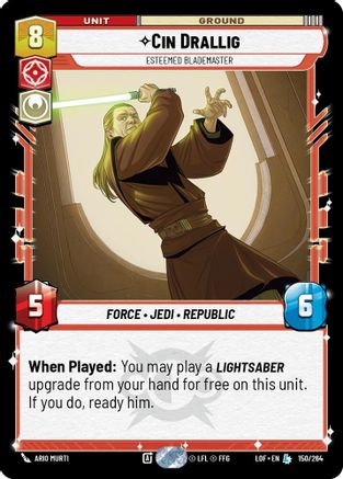 Cin Drallig - Esteemed Blademaster (150/264) - Legends of the Force