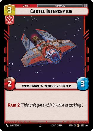 Cartel Interceptor (157/264) - Legends of the Force
