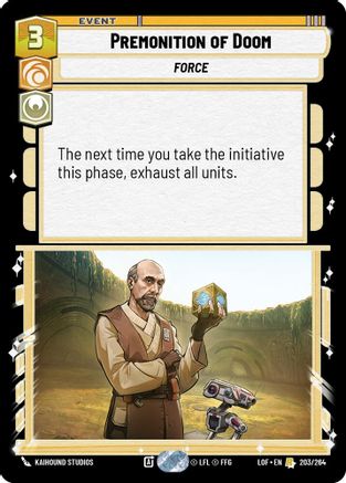 Premonition of Doom (203/264) - Legends of the Force