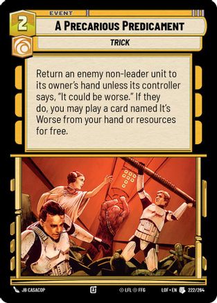 A Precarious Predicament (222/264) - Legends of the Force