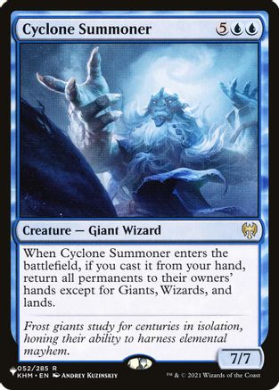 Cyclone Summoner (LIST-052/285) - The List Reprints