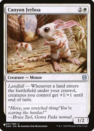 Canyon Jerboa (LIST-007/280) - The List Reprints