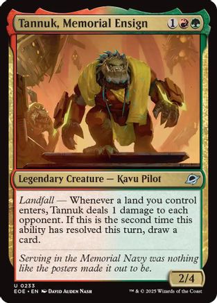 Tannuk, Memorial Ensign [Edge of Eternities]