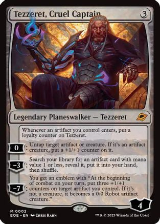 Tezzeret, Cruel Captain [Edge of Eternities]
