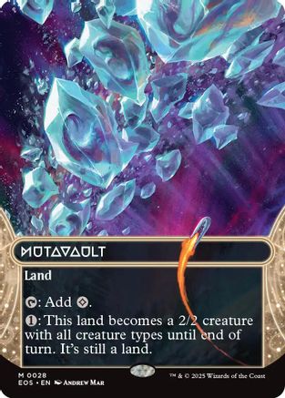 Mutavault (0028) (Borderless) (EOS-028) - Edge of Eternities: Stellar Sights Foil