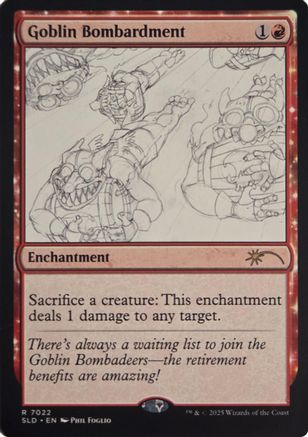 Goblin Bombardment (7022) (SLD-7022) - Secret Lair Drop Series Foil