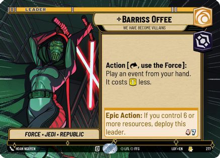 Barriss Offee - We Have Become Villains (Hyperspace) (277) - Legends of the Force