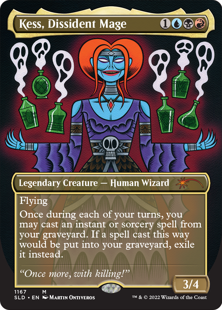 Kess, Dissident Mage (SLD-1167) - Secret Lair Drop (Borderless)