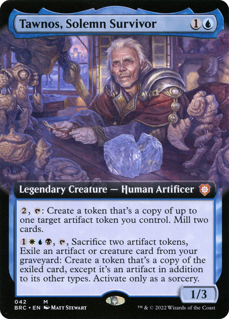 Tawnos, Solemn Survivor (Extended Art) (BRC-042) - The Brothers' War Commander: (Extended Art) Foil