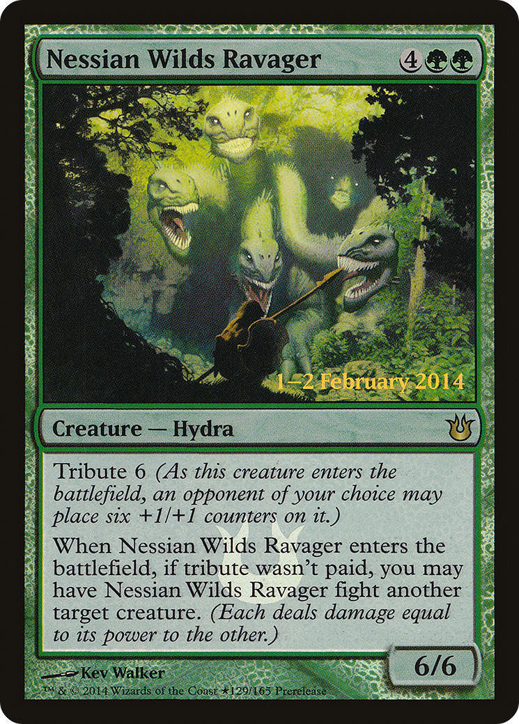Nessian Wilds Ravager (PRE-129) - Born of the Gods Promos Foil