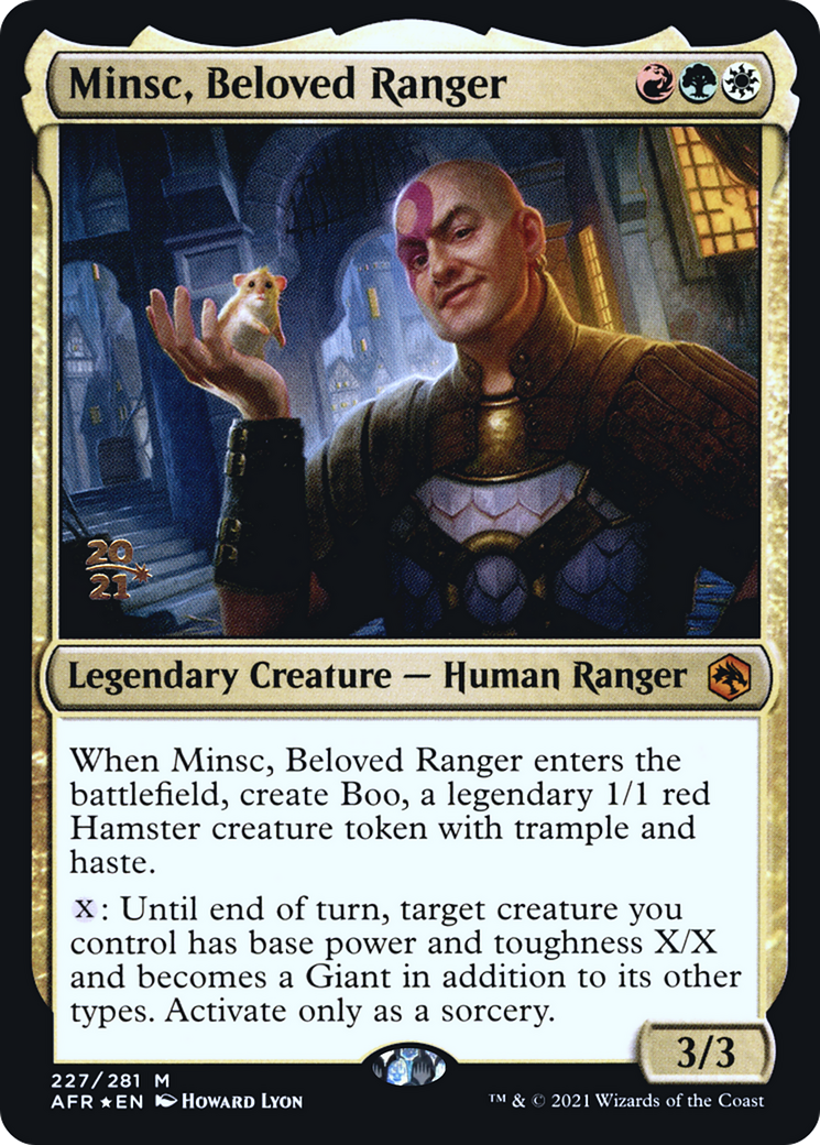 Minsc, Beloved Ranger (PRE-227) - Adventures in the Forgotten Realms Promos Foil