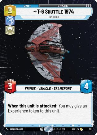 T-6 Shuttle 1974 - Stay Close (Hyperspace) (311) - Legends of the Force