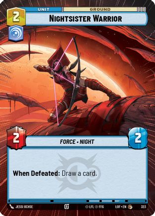 Nightsister Warrior (Hyperspace) (323) - Legends of the Force
