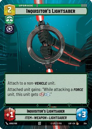 Inquisitor's Lightsaber (Hyperspace) (354) - Legends of the Force