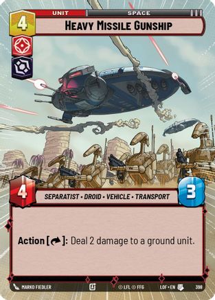 Heavy Missile Gunship (Hyperspace) (398) - Legends of the Force