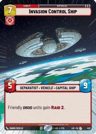 Invasion Control Ship (Hyperspace) (433) - Legends of the Force